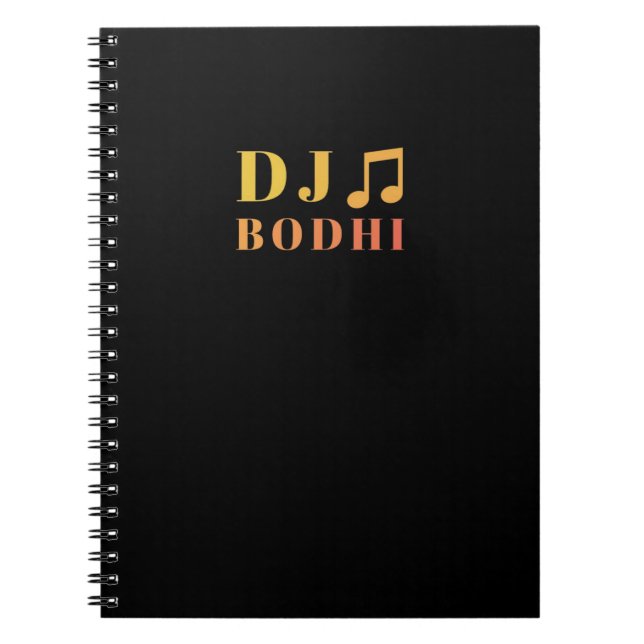 Cuaderno Bloc de notas DJ Bodhi (Frente)