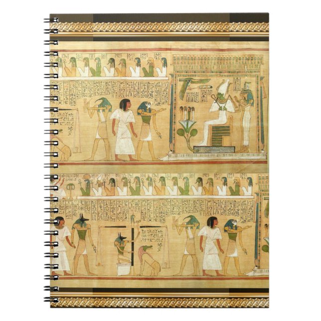Cuaderno Bloc de notas Egipto-jeroglíficos (Frente)