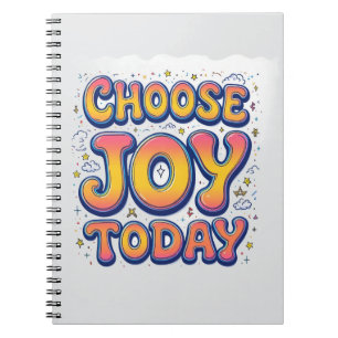Cuaderno Bloc de notas "Elegir alegría hoy"
