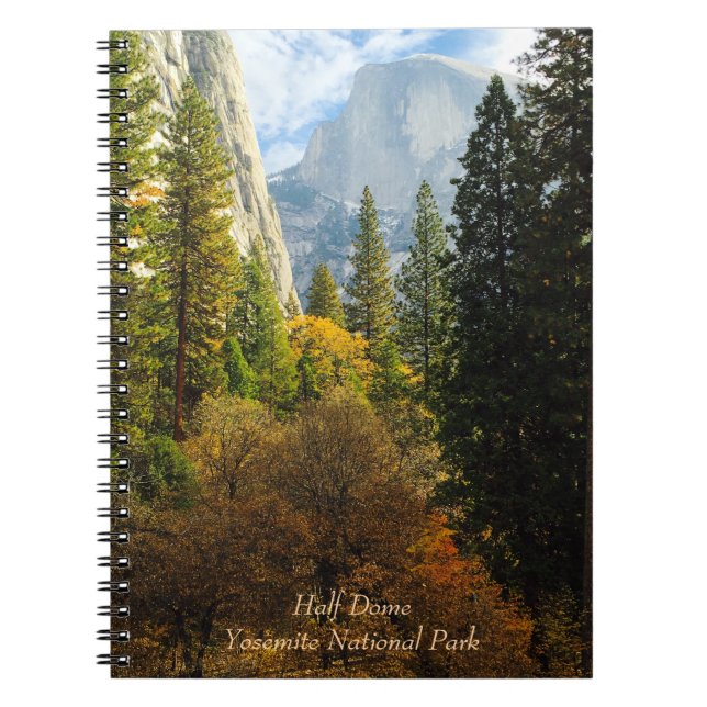 Cuaderno Bloc de notas en blanco Half Dome (Parque Nacional (Frente)