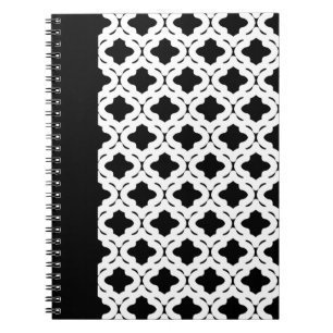 Cuaderno Bloc de notas en blanco y negro