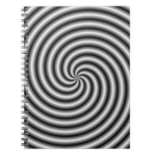 Cuaderno Bloc de notas en blanco y negro