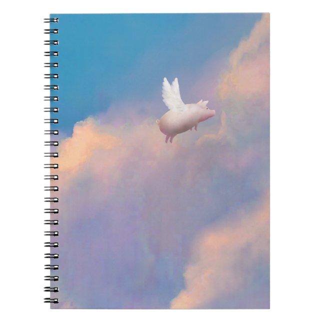 Cuaderno bloc de notas en el cielo (Frente)