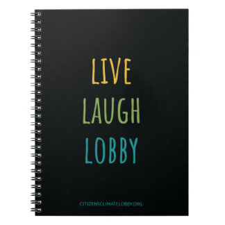Cuaderno Bloc de notas en el vestíbulo de Live Laugh - Escr