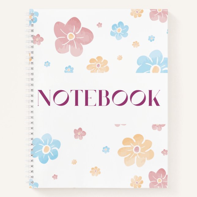 Cuaderno bloc de notas en espiral (Anverso)