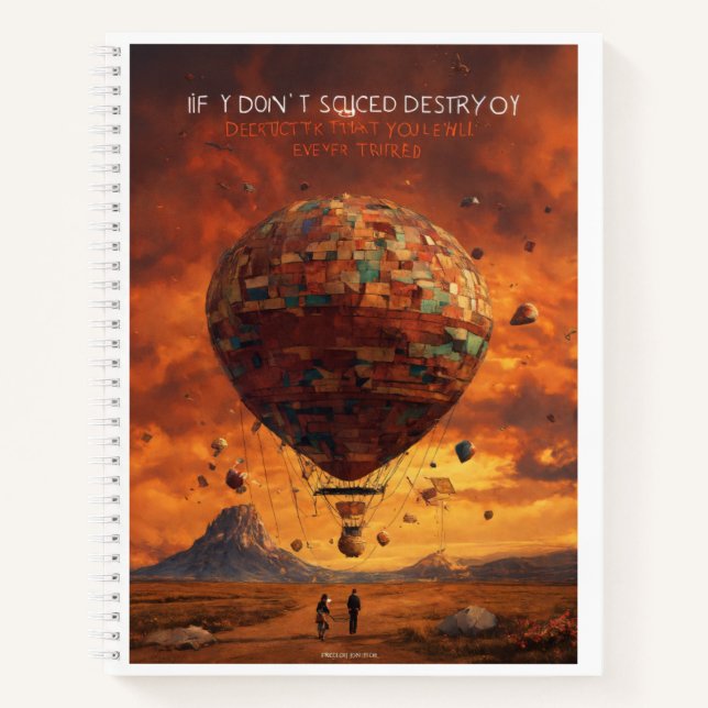 Cuaderno bloc de notas en espiral (Anverso)