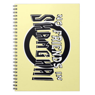 Cuaderno Bloc de notas en espiral amarillo "Sin amigos en S