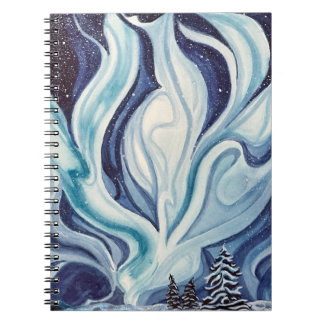 Cuaderno Bloc de notas en espiral "Blue Aurora"