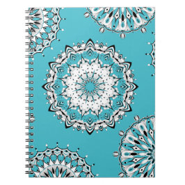 Cuaderno Bloc de notas en espiral Blue Mandalas 3
