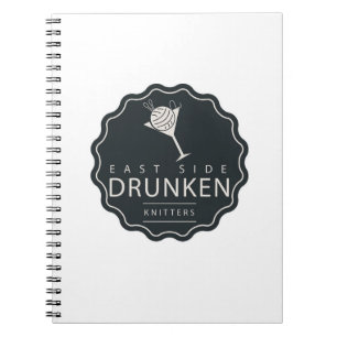 Cuaderno bloc de notas en espiral clásico del logotipo ESD