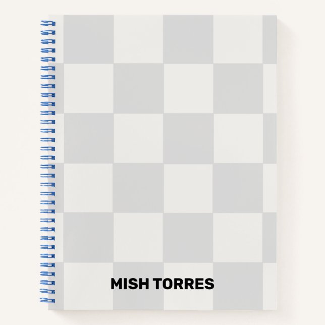 Cuaderno Bloc de notas en espiral con nombre personalizado (Anverso)