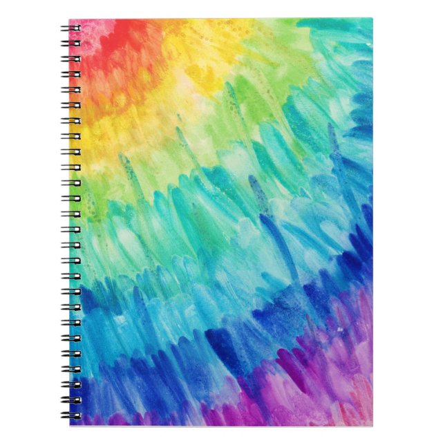 Cuaderno Bloc de notas en espiral con obras de arte pintada (Frente)