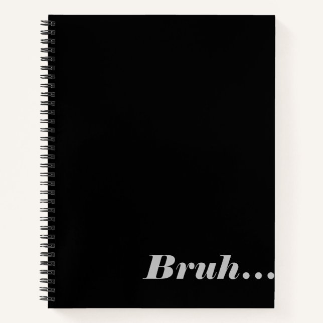 Cuaderno Bloc de notas en espiral con palabras (Anverso)