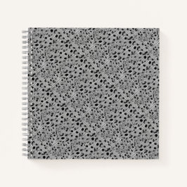 Cuaderno Bloc de notas en espiral con puntos negros