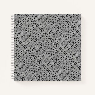 Cuaderno Bloc de notas en espiral con puntos negros