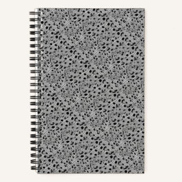 Cuaderno Bloc de notas en espiral con puntos negros