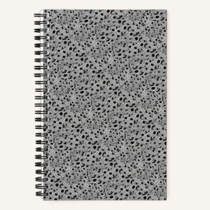 Cuaderno Bloc de notas en espiral con puntos negros
