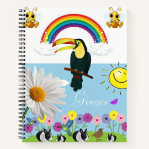 Cuaderno Bloc de notas en espiral Conejos de abejorros Parr