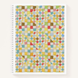 Cuaderno Bloc de notas en espiral CUILT MOSAIC 8.5x11