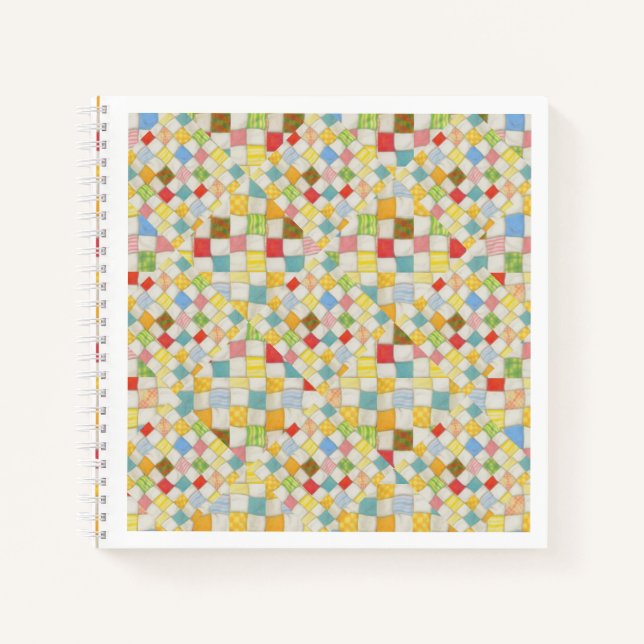 Cuaderno Bloc de notas en espiral CUILT MOSAIC 8.5x8.5 (Anverso)