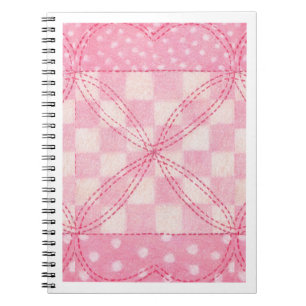 Cuaderno Bloc de notas en espiral de 6,5 x 8,75 CORAZÓN ROS