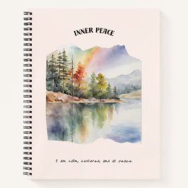 Cuaderno Bloc de notas en espiral de afirmación positiva de