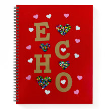 Bloc de notas en espiral de amor ECHO