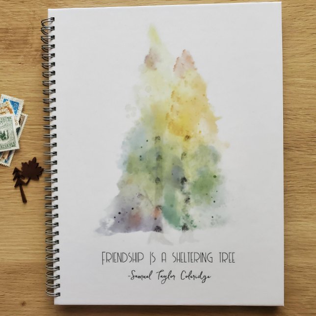 Cuaderno Bloc de notas en espiral de árbol de birch | Amist (Subido por el creador)