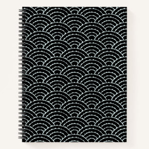 Cuaderno Bloc de notas en espiral de arcos oscuros