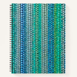 Cuaderno Bloc de notas en espiral de arte de cuentas colori