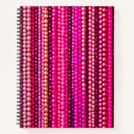 Cuaderno Bloc de notas en espiral de arte de cuentas colori