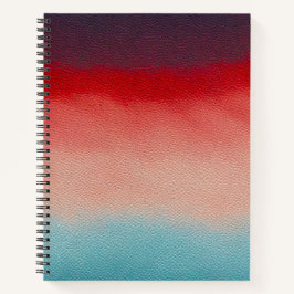 Cuaderno Bloc de notas en espiral de arte de cuero colorido