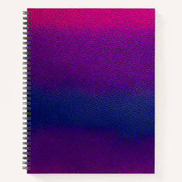 Cuaderno Bloc de notas en espiral de arte de cuero colorido