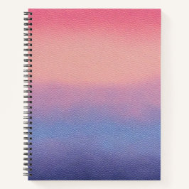 Cuaderno Bloc de notas en espiral de arte de cuero colorido