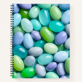 Cuaderno Bloc de notas en espiral de arte Jelly Bean colori