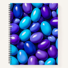 Cuaderno Bloc de notas en espiral de arte Jelly Bean colori