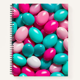 Cuaderno Bloc de notas en espiral de arte Jelly Bean colori