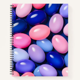 Cuaderno Bloc de notas en espiral de arte Jelly Bean colori