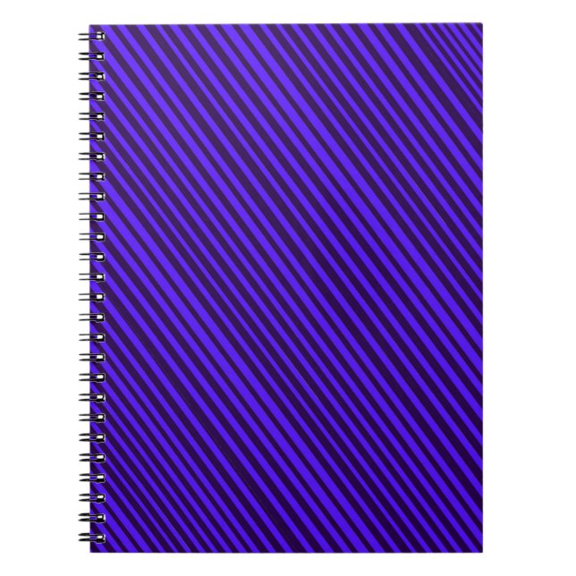 Cuaderno Bloc de notas en espiral de banda morada (Frente)