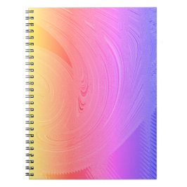 Cuaderno Bloc de notas en espiral de barrido Pastel