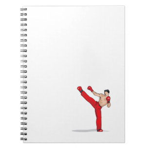 Cuaderno Bloc de notas en espiral de boxeo de Kick