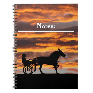 Cuaderno Bloc de notas en espiral de caballo de trote están