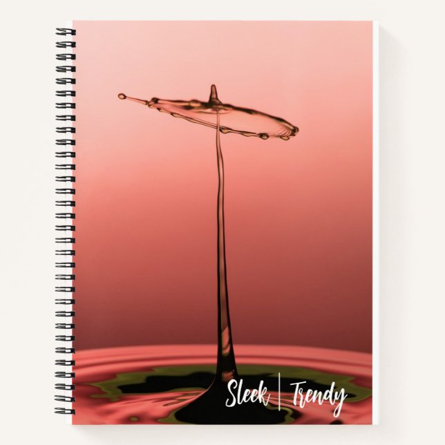 Cuaderno Bloc de notas en espiral de caída (Anverso)