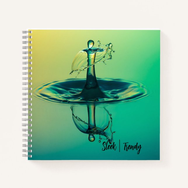 Cuaderno Bloc de notas en espiral de caída (Anverso)