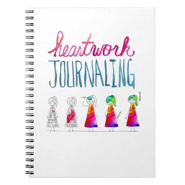 Cuaderno Bloc de notas en espiral de caracteres HWJ (Frente)