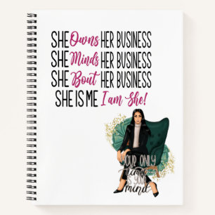 Cuaderno Bloc de notas en espiral de Chica jefe