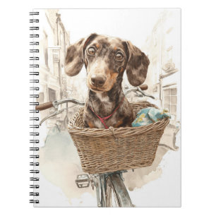 Cuaderno Bloc de notas en espiral de Dachshund