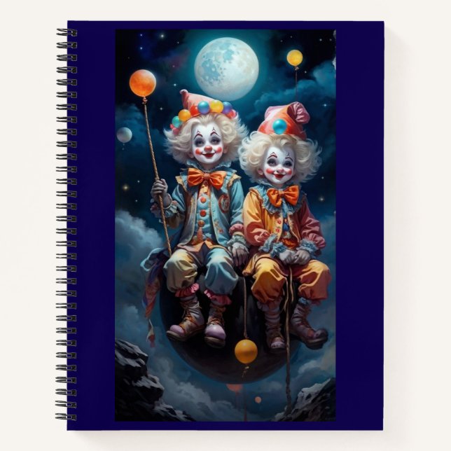 Cuaderno Bloc de notas en espiral de diversiones Jester - P (Anverso)