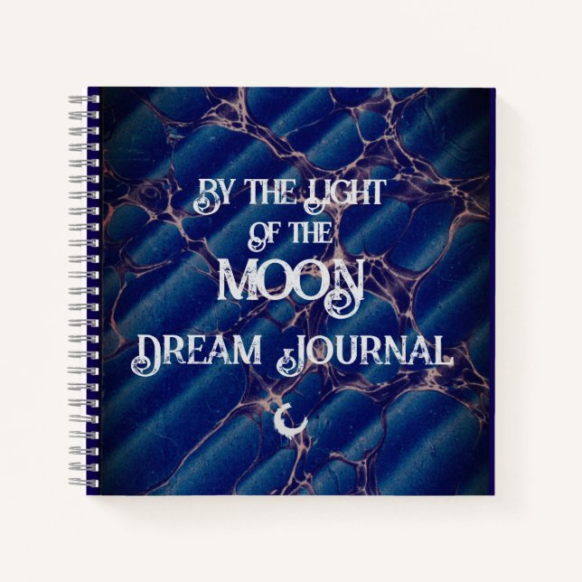 Cuaderno bloc de notas en espiral de Dream Journal (Luna) (Anverso)