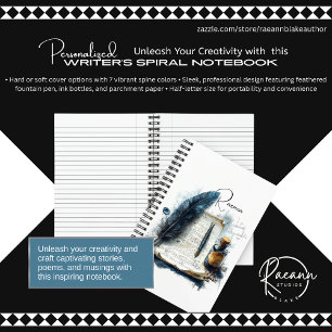 Cuaderno Bloc de notas en espiral de escritores